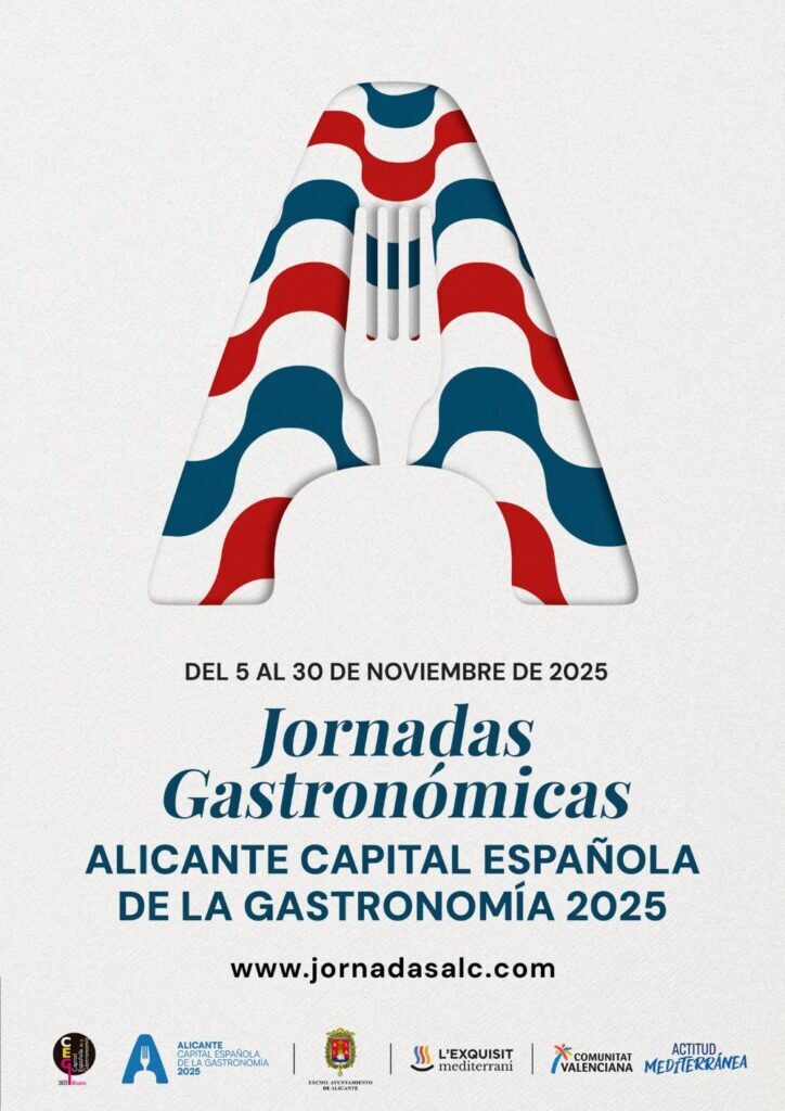 Cartel promocional de las Jornadas Gastronómicas en Alicante 2025